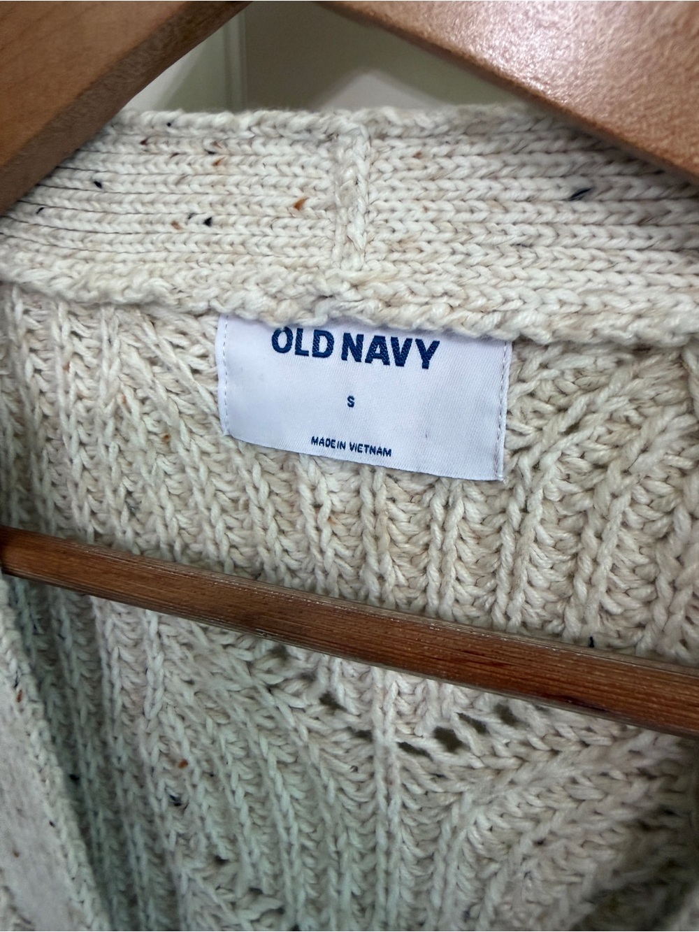 Like new Old Navy size S Cream Openwork Cotton Blend Cardigan. Soft. Gorgeous! - Picture 4 of 10